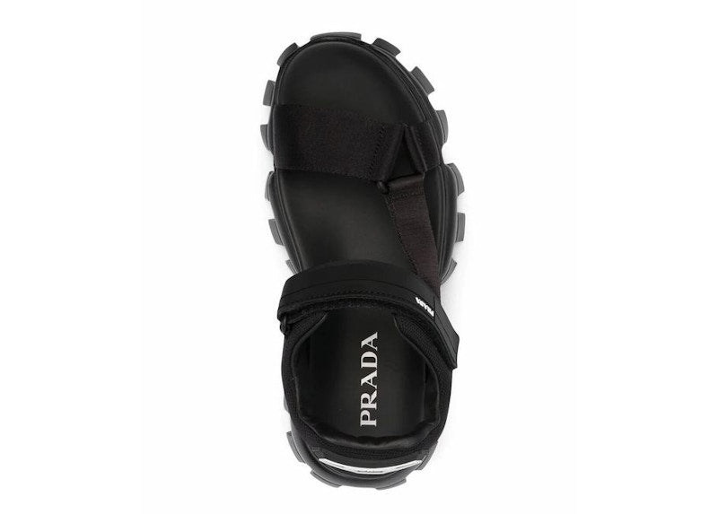 Prada Cloudbust Thunder Sandal Black Nylon