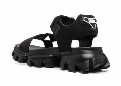Prada Cloudbust Thunder Sandal Black Nylon