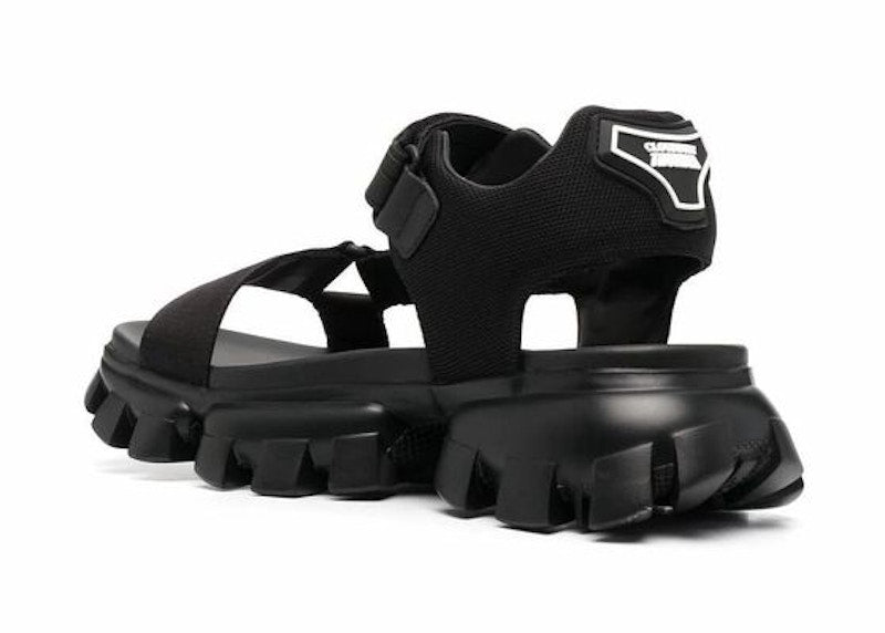 Prada Cloudbust Thunder Sandal Black Nylon