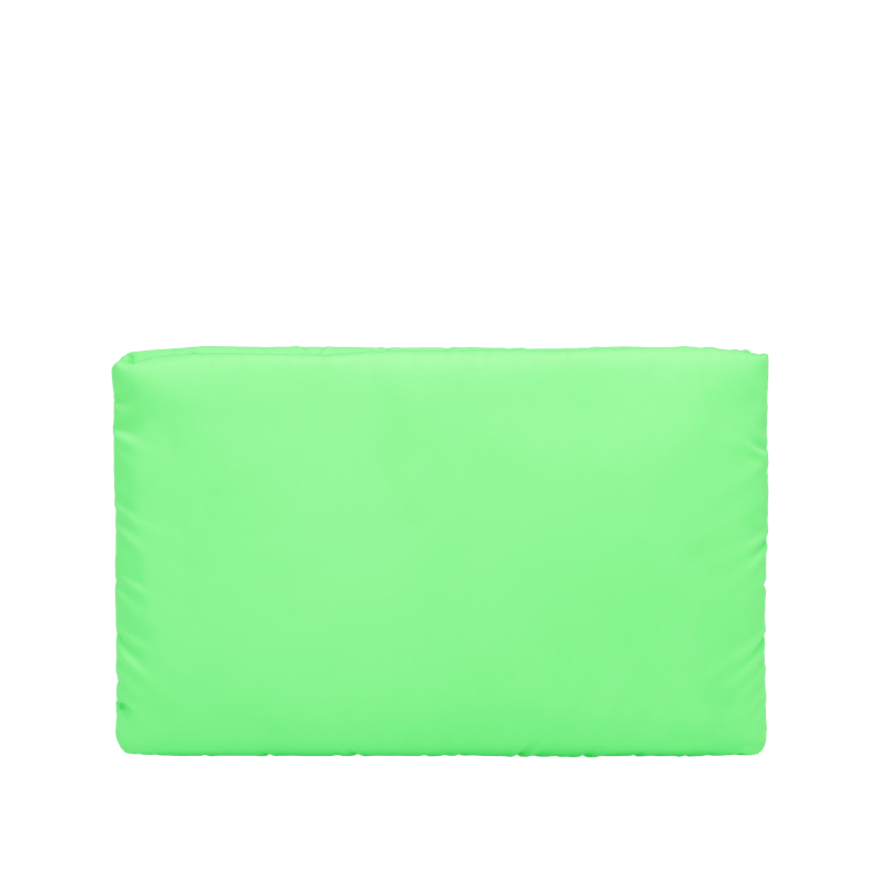 Prada Clutch Padded Nylon Medium Green