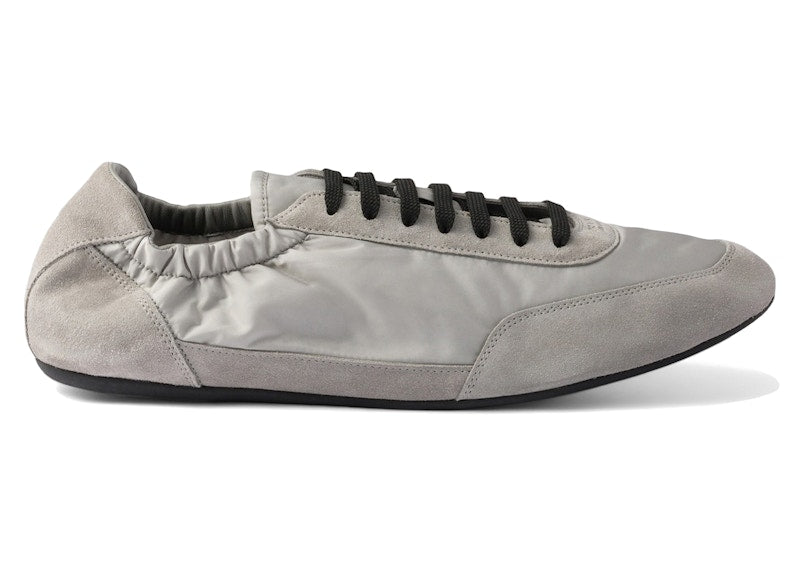 Prada Collapse Sneakers Re-Nylon Suede Elasticized Cloudy Gray