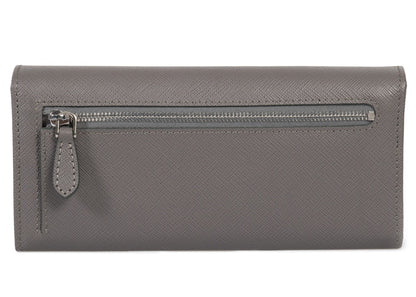 Prada Continental Wallet Saffiano Leather Marmo