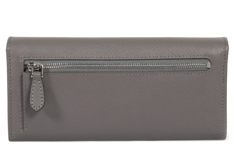 Prada Continental Wallet Saffiano Leather Marmo