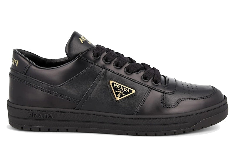 Prada Downtown Leather Low Top Sneakers Black (Women's)