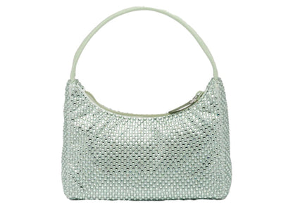 Prada Satin Crystal Mini-Bag Aqua