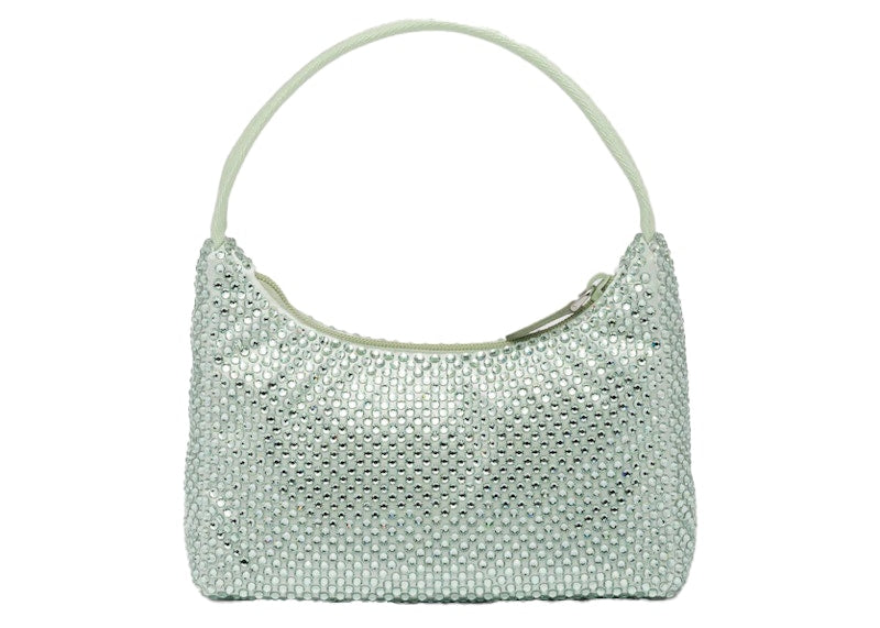 Prada Satin Crystal Mini-Bag Aqua