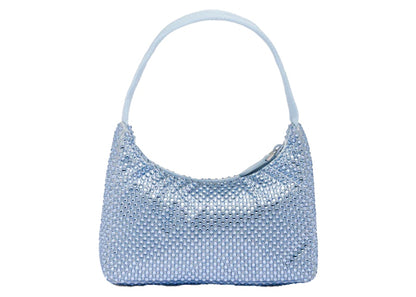 Prada Satin Crystal Mini-Bag Celeste