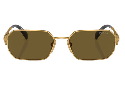 Prada Geometric Sunglasses Gold/Brown (SPRA51)