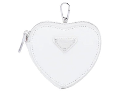 Prada Heart Mini Pouch White