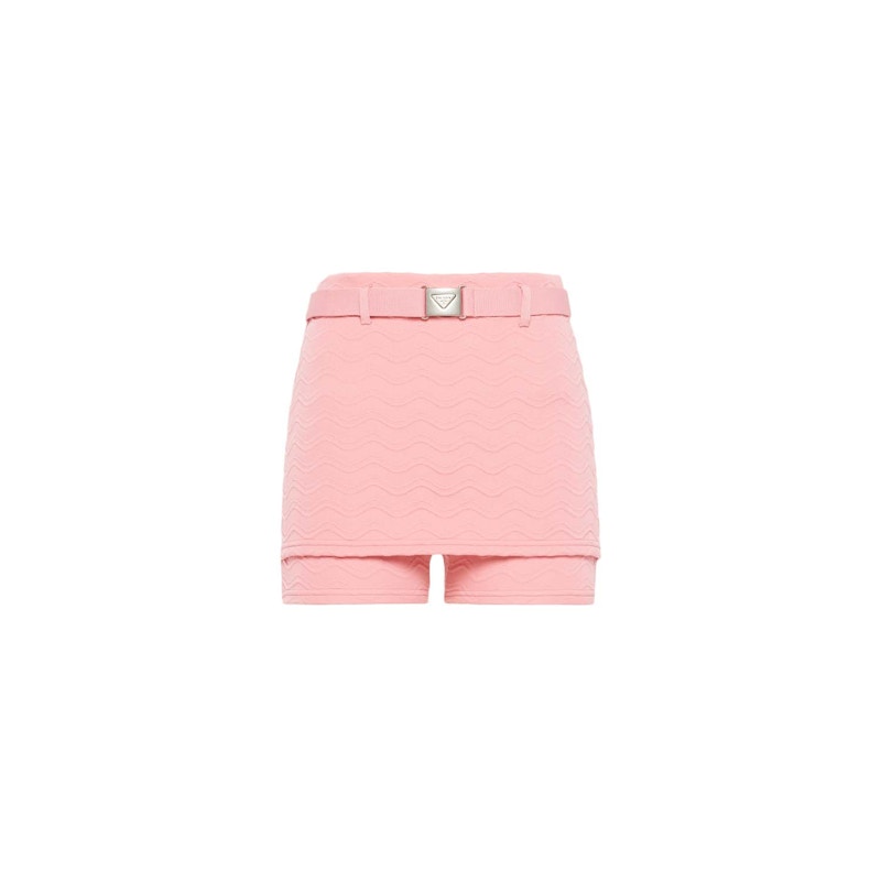 Prada Jacquard Shorts Pink