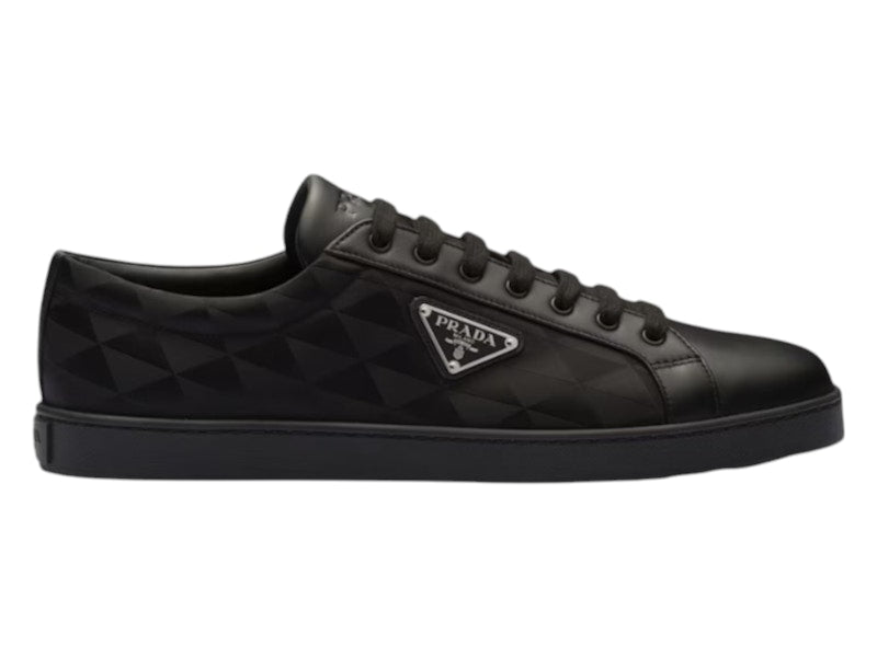 Prada Leather And Re-Nylon Sneakers Black (Women's)