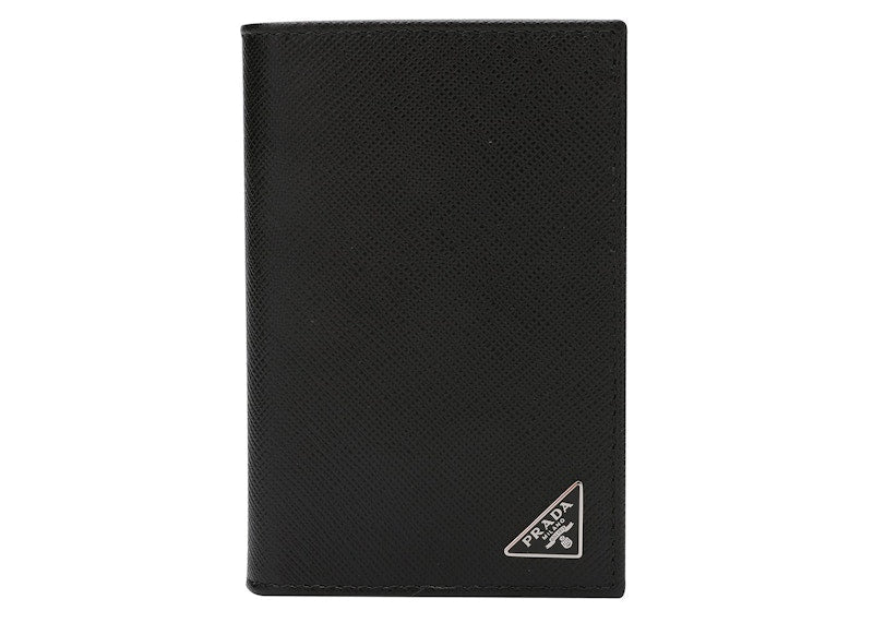 Prada Leather Card Holder Black