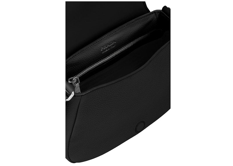 Prada Leather Shoulder Bag Black