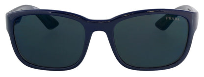 Prada Linea Rossa Rectangular Sunglasses Blue/Dark Grey (0PS 05VS MAB387)
