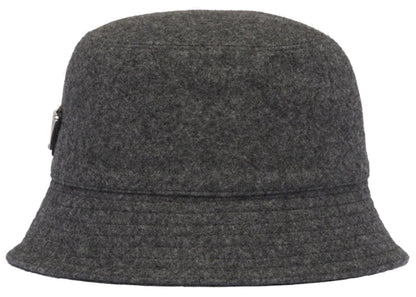 Prada Loden Bucket Hat Anthracite