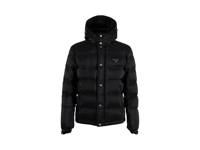 Prada Logo Down Jacket Black