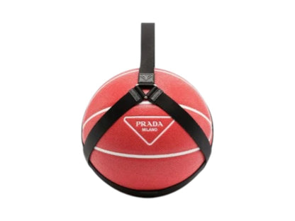 Prada Logo Print Basketball Red