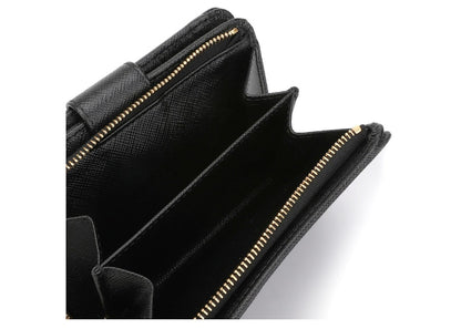 Prada Logo Wallet Medium Black