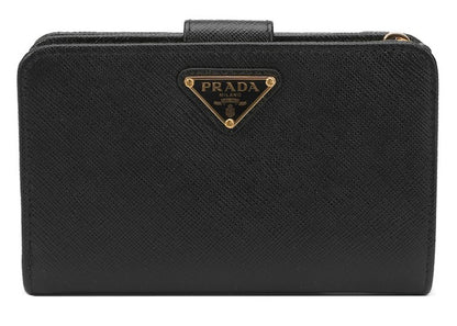 Prada Logo Wallet Medium Black