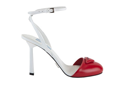 Prada Modellerie Bicolore Heel Red White Leather