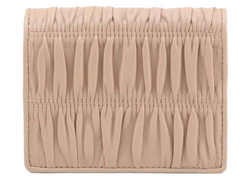 Prada Nappa Gaufre Wallet Beige Cipria