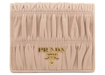Prada Nappa Gaufre Wallet Beige Cipria