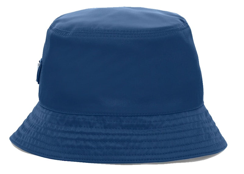 Prada Nylon Bucket Hat Bluette