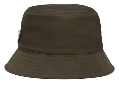 Prada Nylon Bucket Hat Camouflage Green
