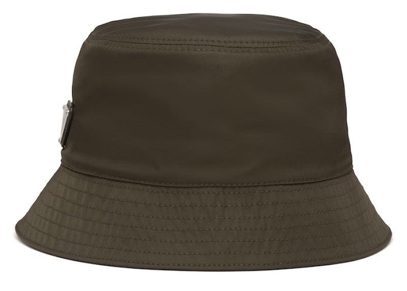 Prada Nylon Bucket Hat Camouflage Green