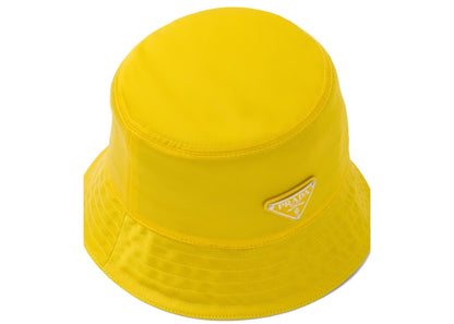 Prada Nylon Bucket Hat Pineapple Yellow