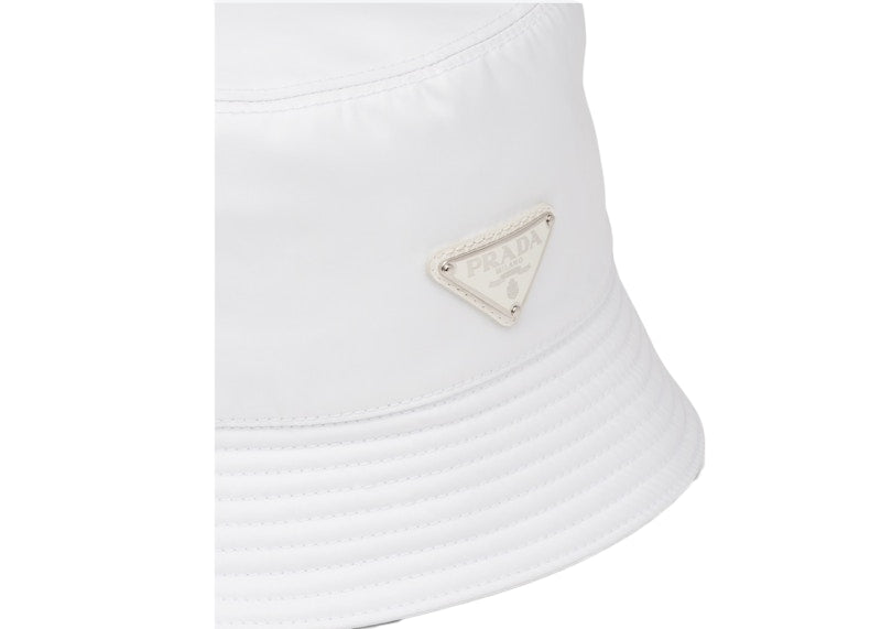 Prada Nylon Bucket Hat White