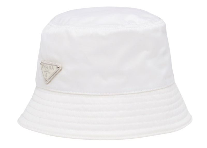 Prada Nylon Bucket Hat White