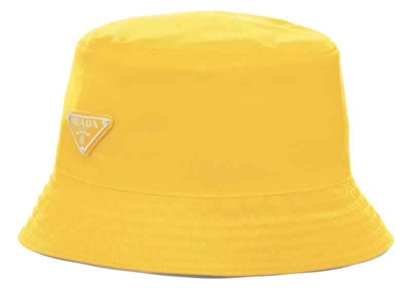 Prada Nylon Bucket Hat Yellow