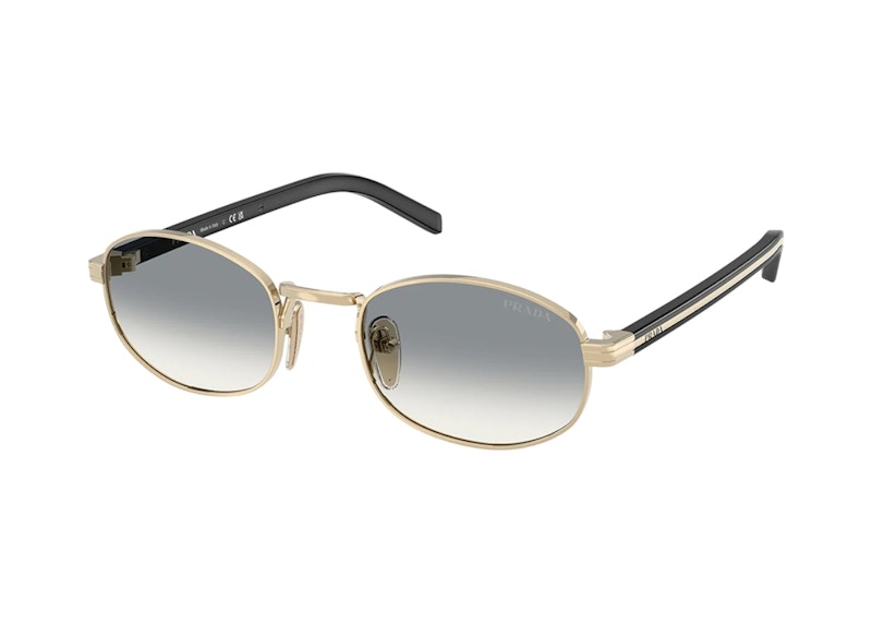 Prada Oval Sunglasses Pale Gold (PR_B53S_ZVN02C_49mm)