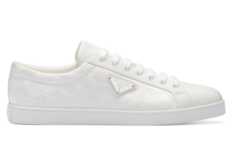 Prada PRAX 01 Sneakers Re-Nylon Brushed Leather White