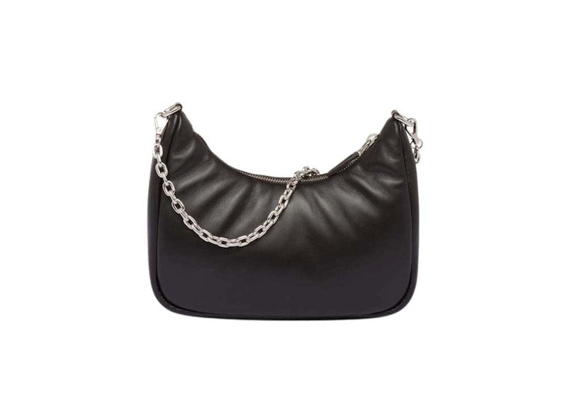 Prada Padded Nappa-Leather Re-Edition Shoulder Bag Black