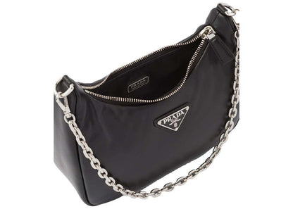 Prada Padded Nappa-Leather Re-Edition Shoulder Bag Black