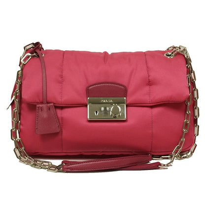 Prada Pattina Bomber Shoulder Tessuto Pink