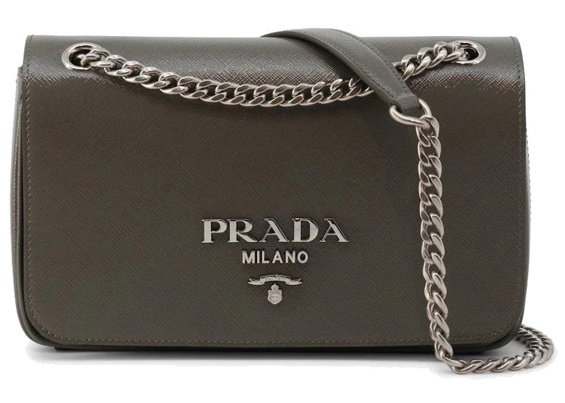 Prada Pattina Shoulder Bag Small Marble