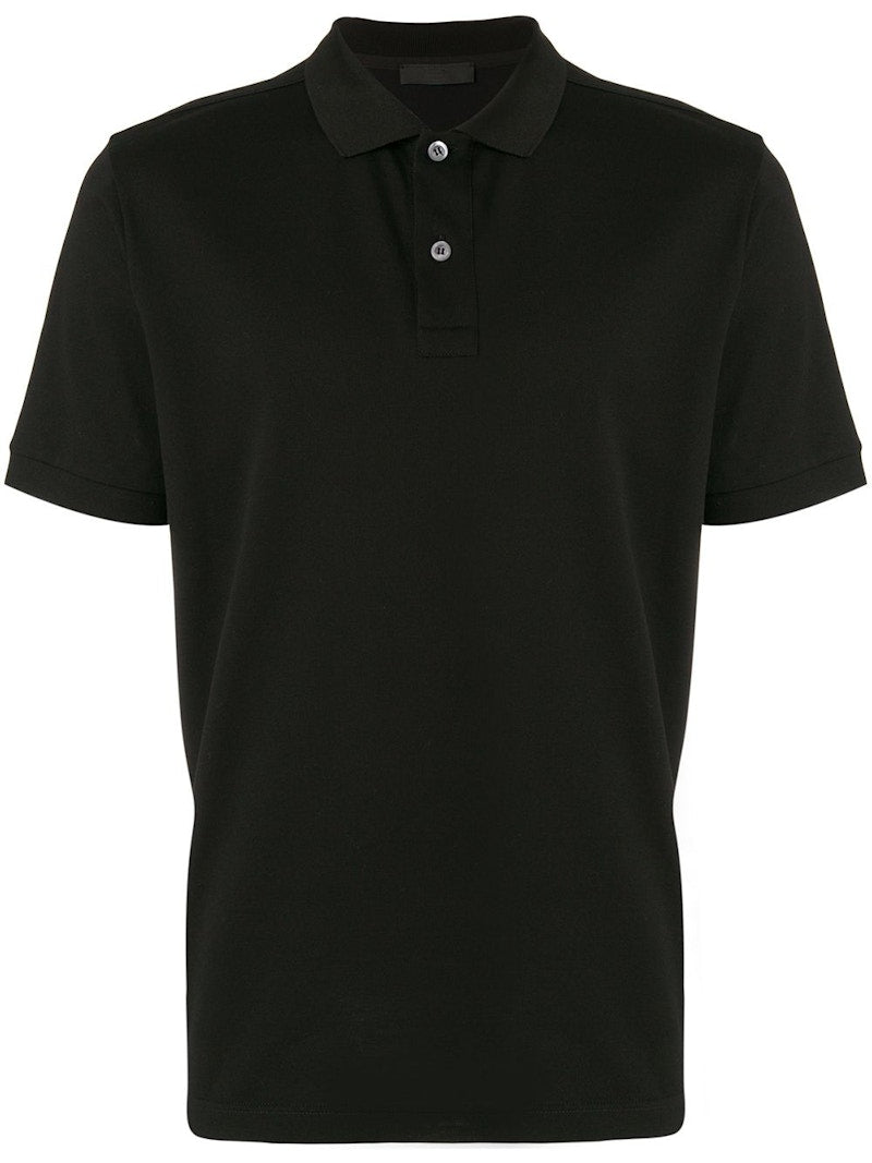 Prada Pique Polo Shirt Black