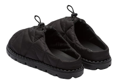 Prada Quilted Slides Black Nylon