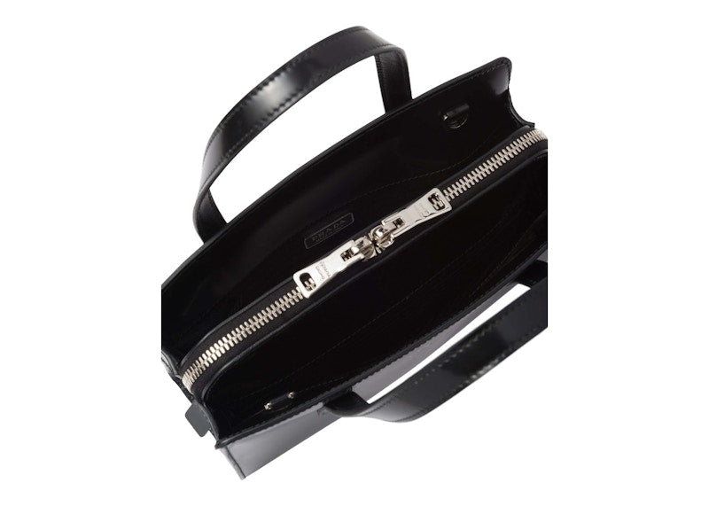 Prada Re-Edition 1995 Brushed-Leather Mini Handbag Black