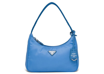 Prada Re-Edition 2000 Mini Bag Nylon Periwinkle Blue