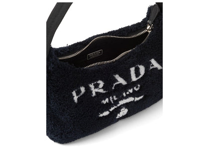 Prada Re-Edition 2000 Terry Mini Bag Black/White