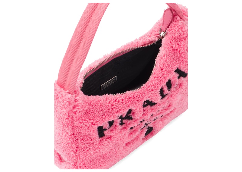Prada Re-Edition 2000 Terry Mini Bag Petal Pink/Black