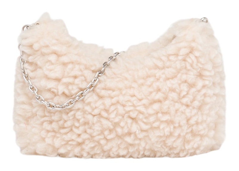 Prada Re-Edition 2005 Bag Wool And Cashmere Bag Mini Natural