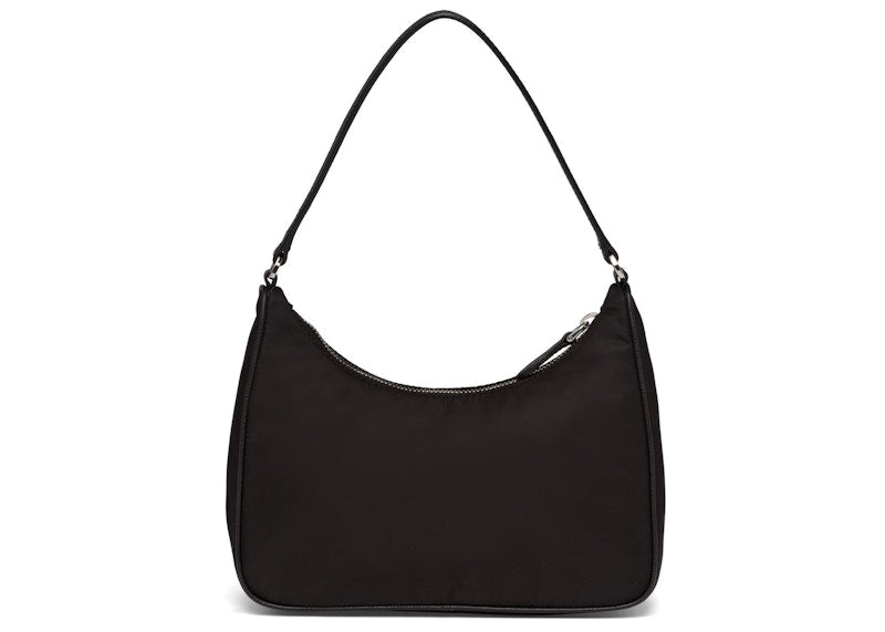 Prada Re-Edition 2005 Mini Bag Nylon Saffiano Leather Strap Black