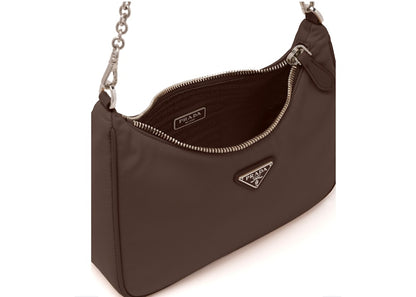 Prada Re-Edition 2005 Nylon Bag Cocoa Brown
