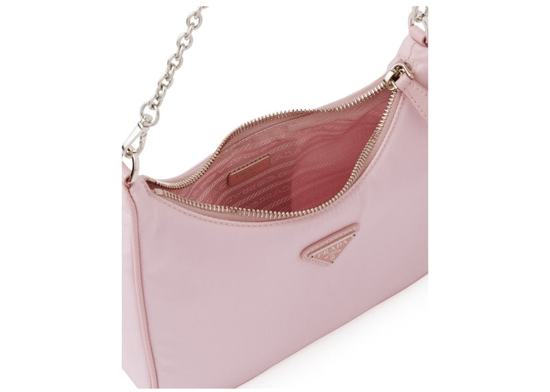 Prada Re-Edition 2005 Re-Nylon Bag Alabaster Pink