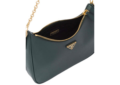 Prada Re-Edition 2005 Saffiano Leather Bag Emerald Green